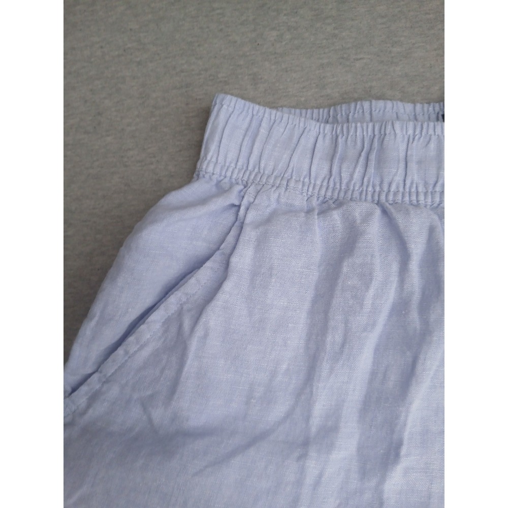 Tahari Pants Small 100 Linen Wide Leg  Comfort Pull On Beach Resort Boho Stretch - Picture 12 of 12